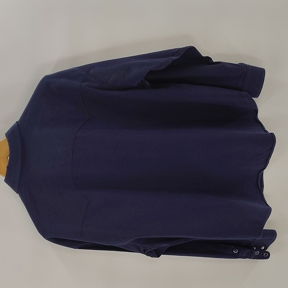 Schaefer Outfitters Pearl Snap Down Size XL navy Western Long Sleeve Shirt USA - Picture 11 of 11